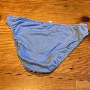 J CREW L Powder Blue Solid Bikini Bottoms Lined